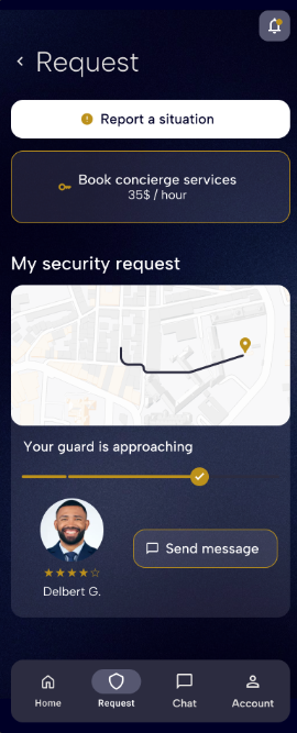SELEST app service request screenshot